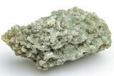 Green Prehnite Crystal Cluster - Morocco #224838-1